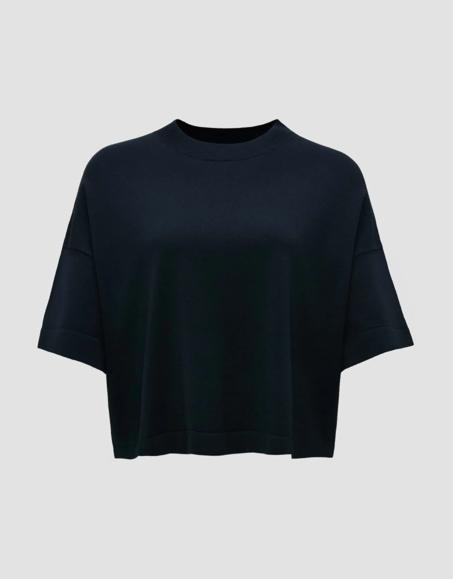 someday Fashion Gebreide Items>Gebreid T-Shirt Pinu Coal Blue