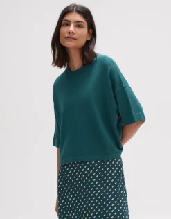 someday Fashion Gebreide Items>Gebreid T-Shirt Pinu Deep Teal