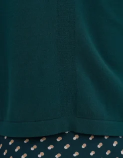 someday Fashion Gebreide Items>Gebreid T-Shirt Pinu Deep Teal