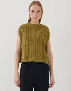 someday Fashion Gebreide Items>Gebreid T-Shirt Tadriana Green Moss