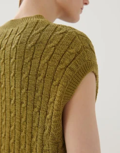 someday Fashion Gebreide Items>Gebreid T-Shirt Tadriana Green Moss