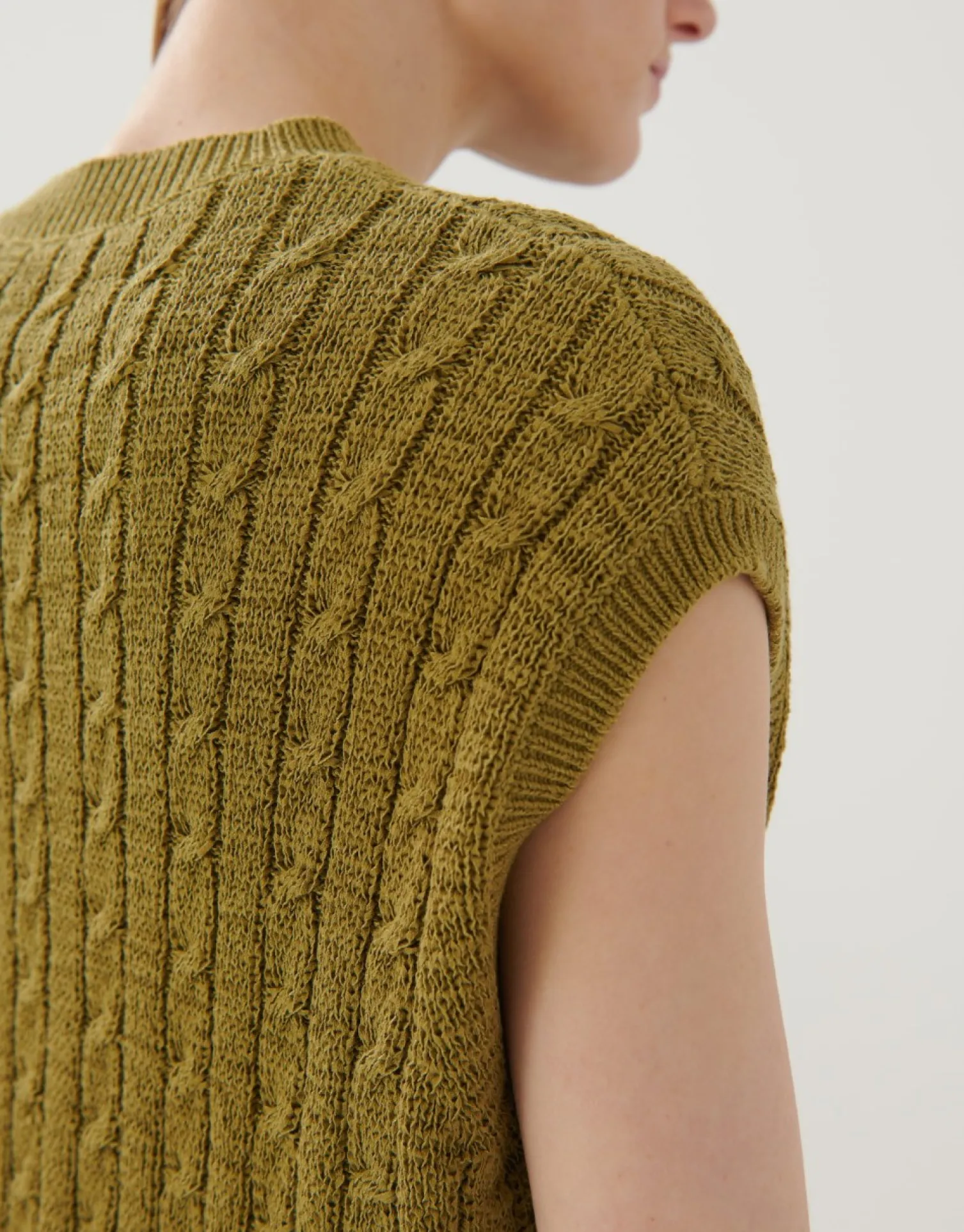 someday Fashion Gebreide Items>Gebreid T-Shirt Tadriana Green Moss