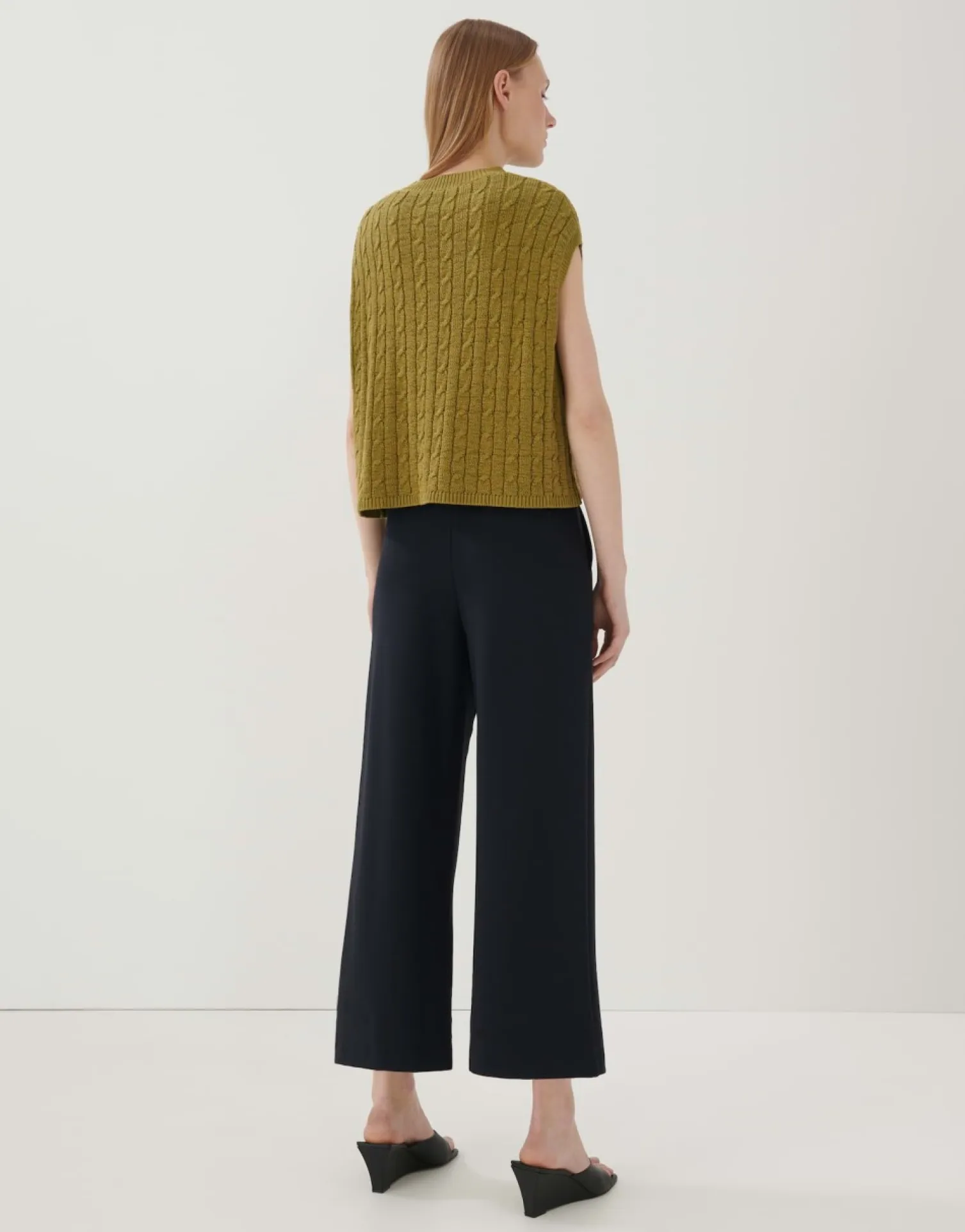 someday Fashion Gebreide Items>Gebreid T-Shirt Tadriana Green Moss
