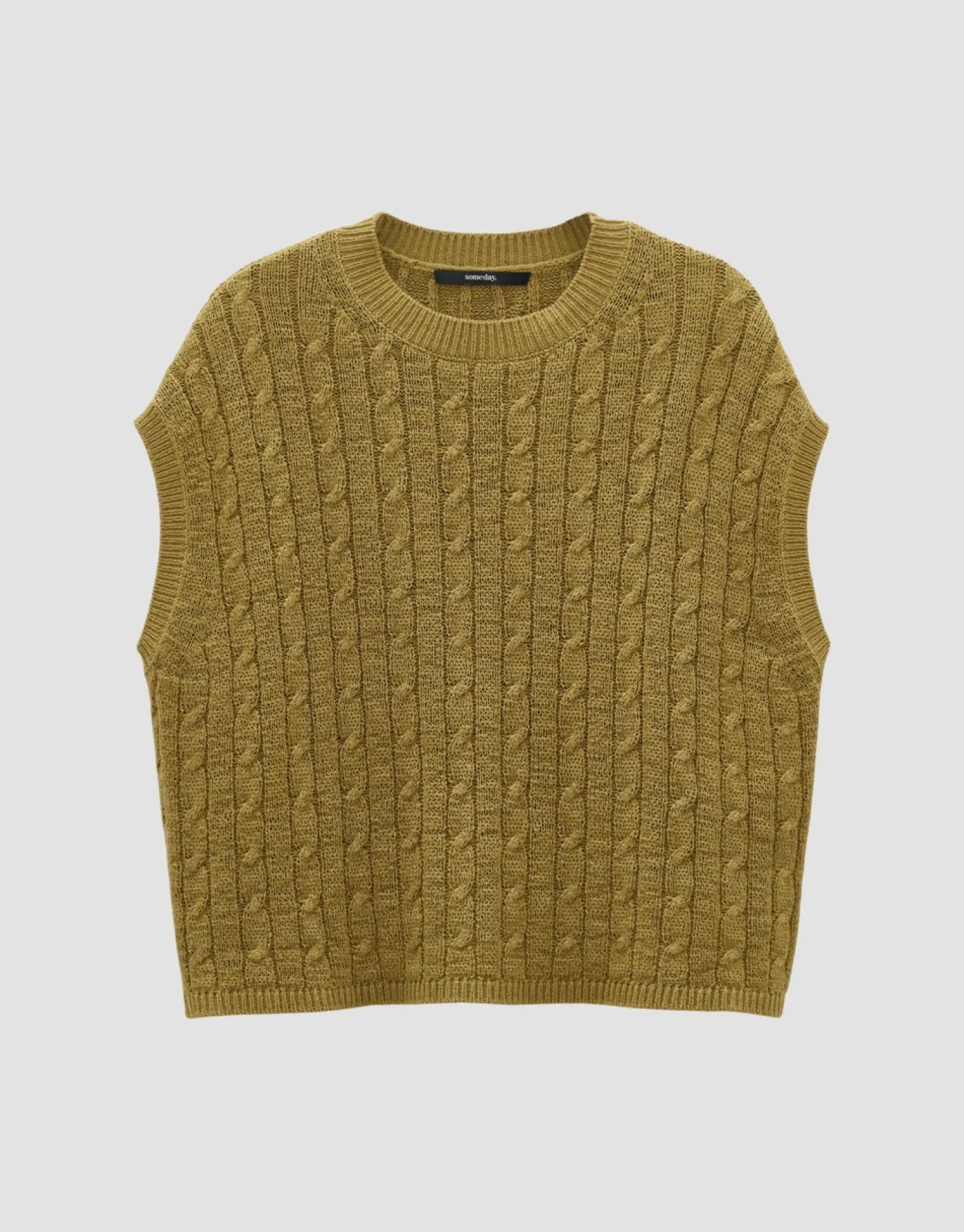 someday Fashion Gebreide Items>Gebreid T-Shirt Tadriana Green Moss