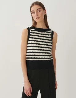 someday Fashion Gebreide Items>Gebreid T-Shirt Taela Black