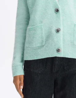 someday Fashion Gebreide Items>Gebreid Vest Domani Soft Pale Mint