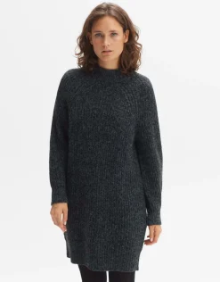 someday Fashion Jurken Rokken>Gebreide Jurk Wetrissi Graphite Glaze