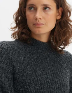 someday Fashion Jurken Rokken>Gebreide Jurk Wetrissi Graphite Glaze