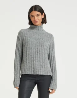 someday Fashion Gebreide Items>Gebreide Trui Palmike Hazy Fog Melange