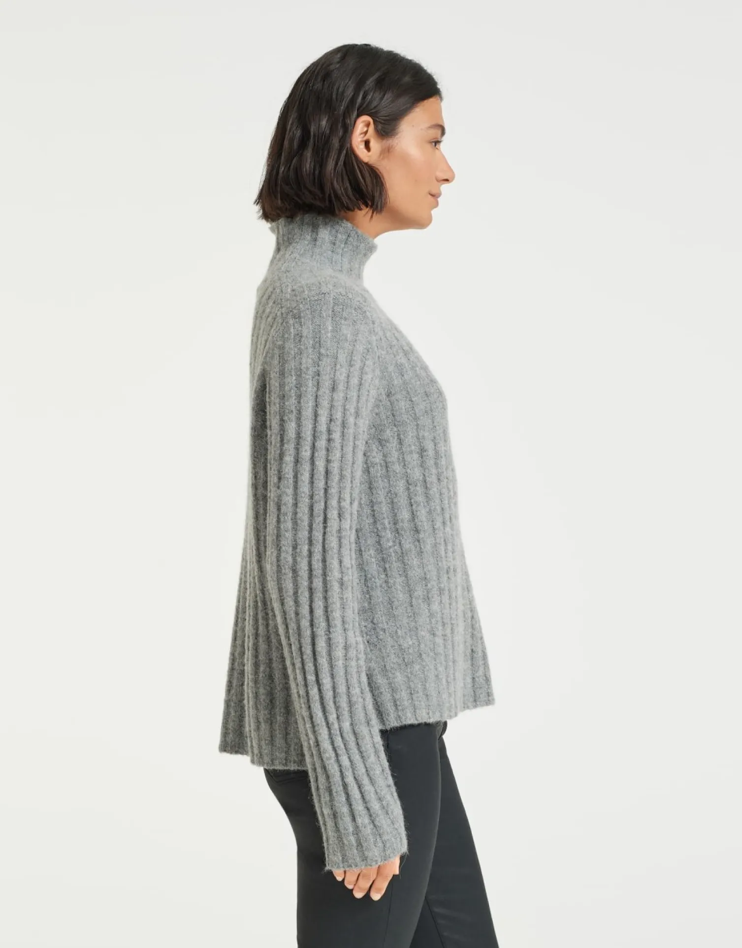 someday Fashion Gebreide Items>Gebreide Trui Palmike Hazy Fog Melange