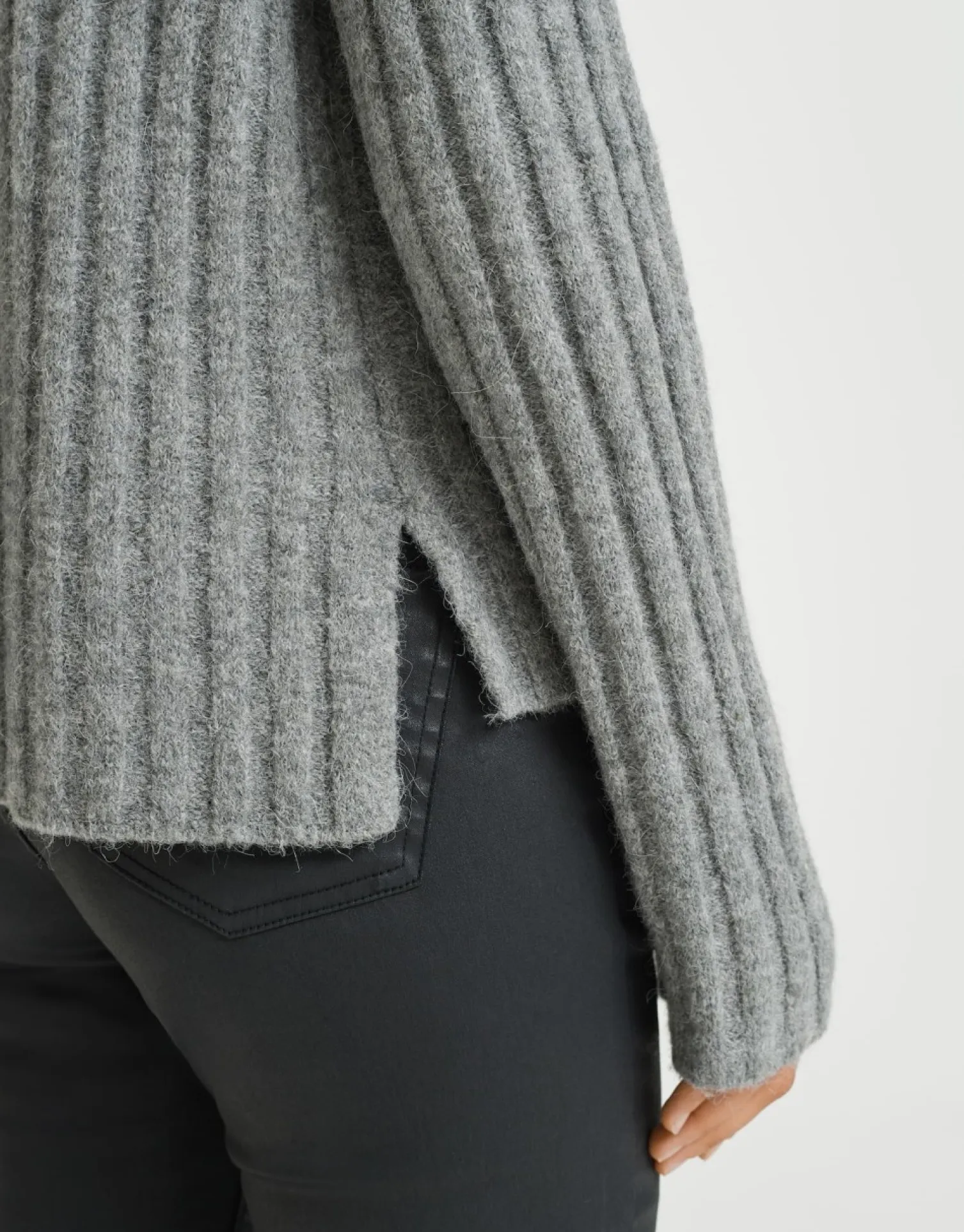 someday Fashion Gebreide Items>Gebreide Trui Palmike Hazy Fog Melange