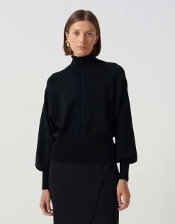 someday Fashion Gebreide Items>Gebreide Trui Tarisi Detail Black
