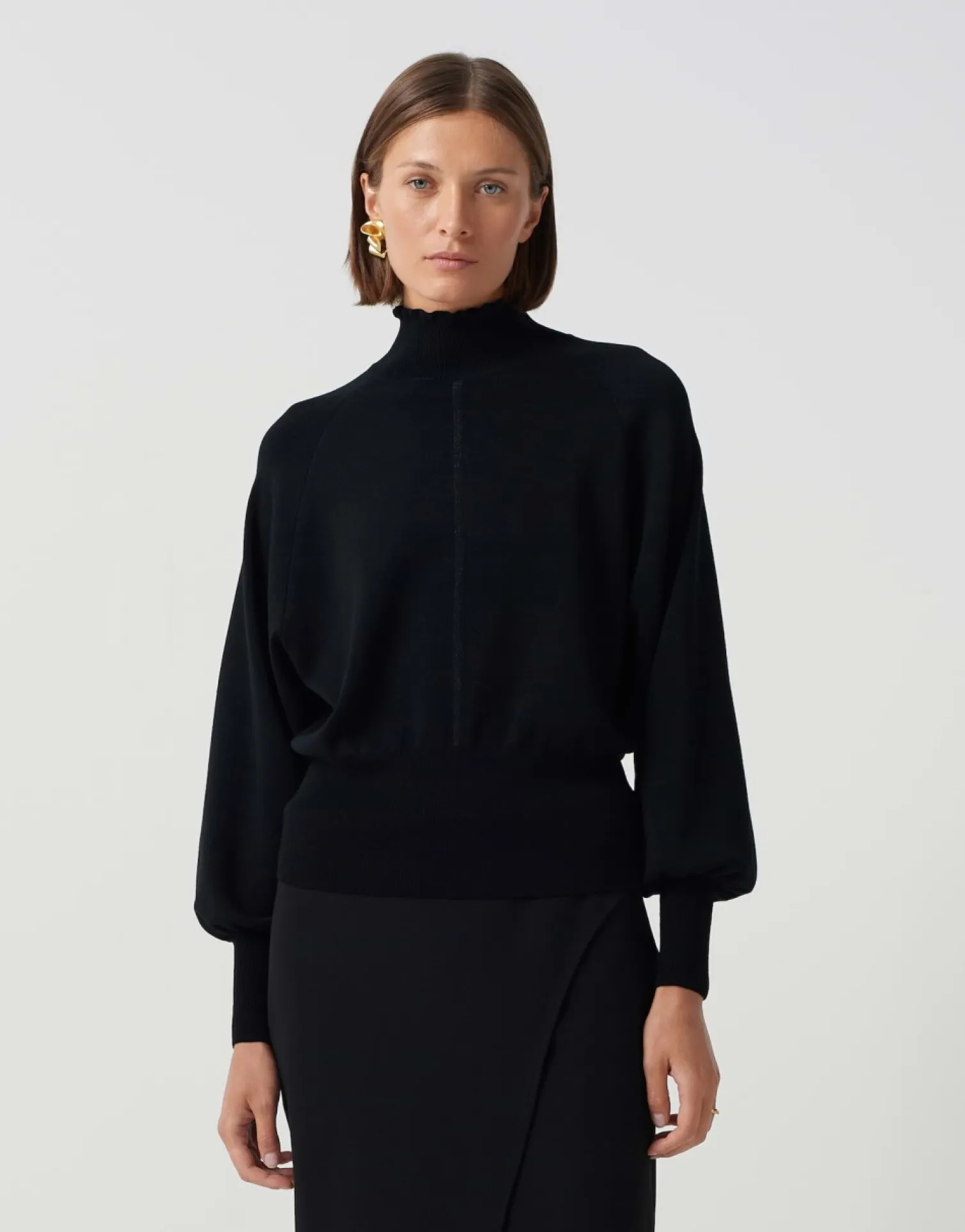 someday Fashion Gebreide Items>Gebreide Trui Tarisi Detail Black