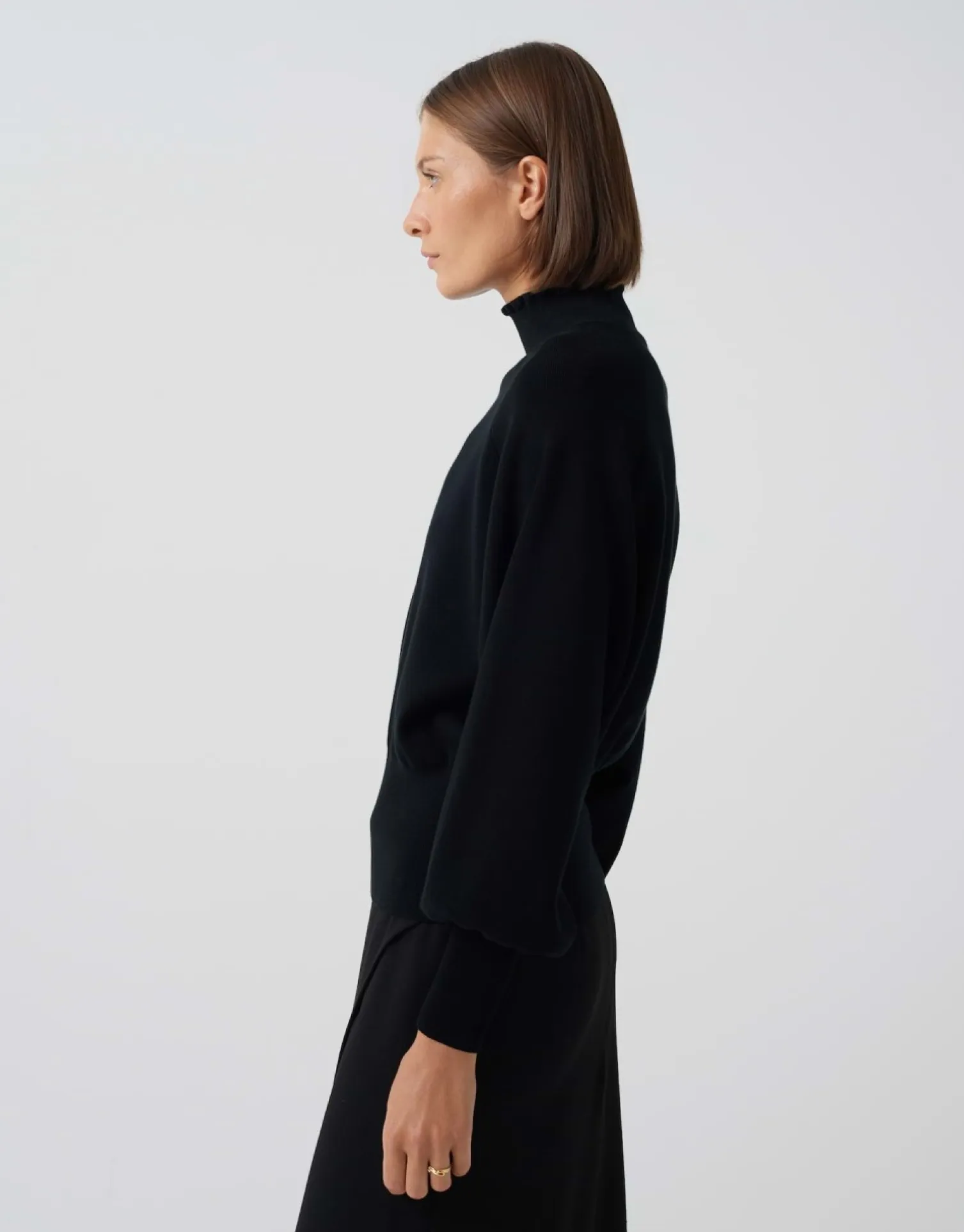 someday Fashion Gebreide Items>Gebreide Trui Tarisi Detail Black
