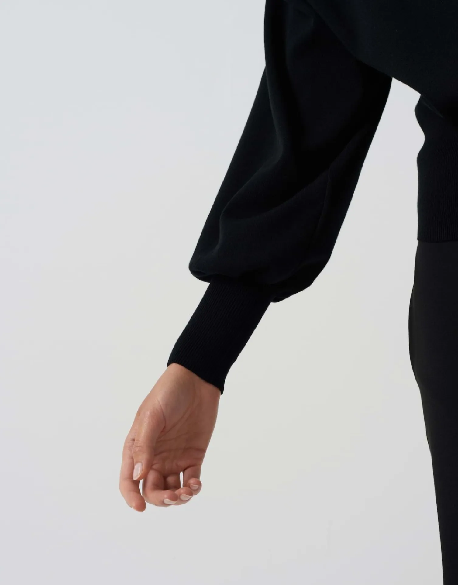 someday Fashion Gebreide Items>Gebreide Trui Tarisi Detail Black
