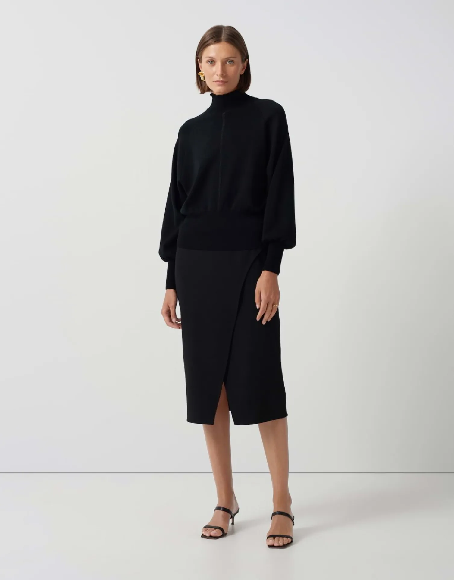 someday Fashion Gebreide Items>Gebreide Trui Tarisi Detail Black