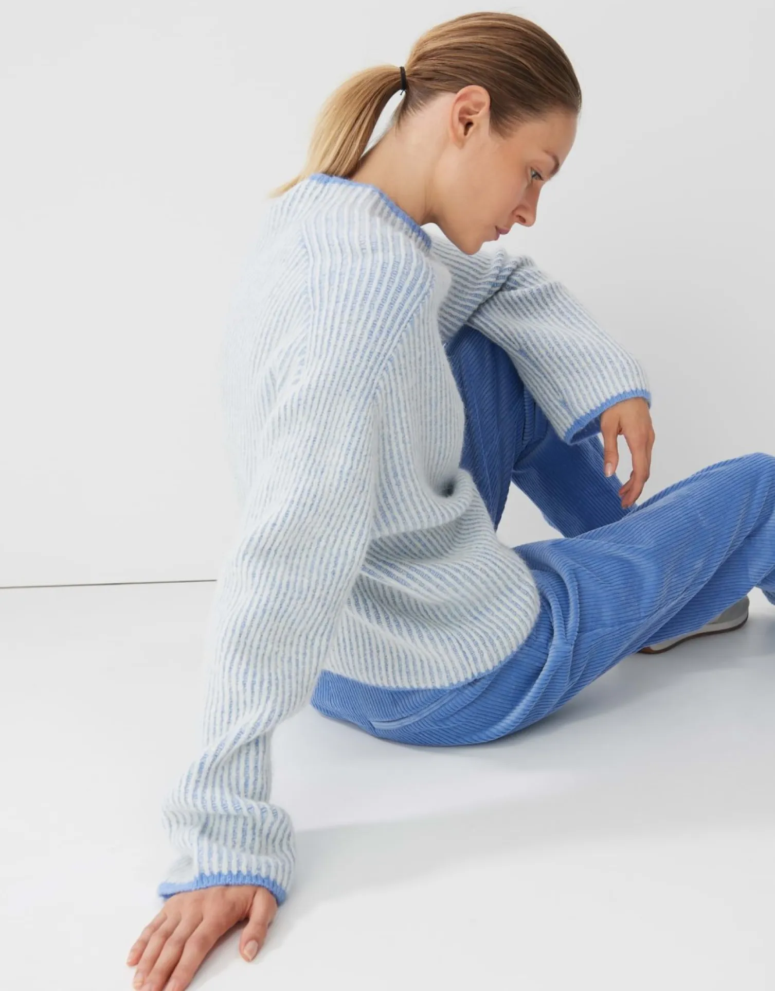 someday Fashion Gebreide Items>Gebreide Trui Tosia Balance Blue