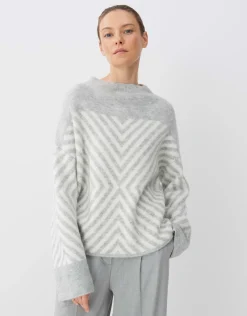 someday Fashion Gebreide Items>Gebreide Trui Traci Hazy Fog Melange