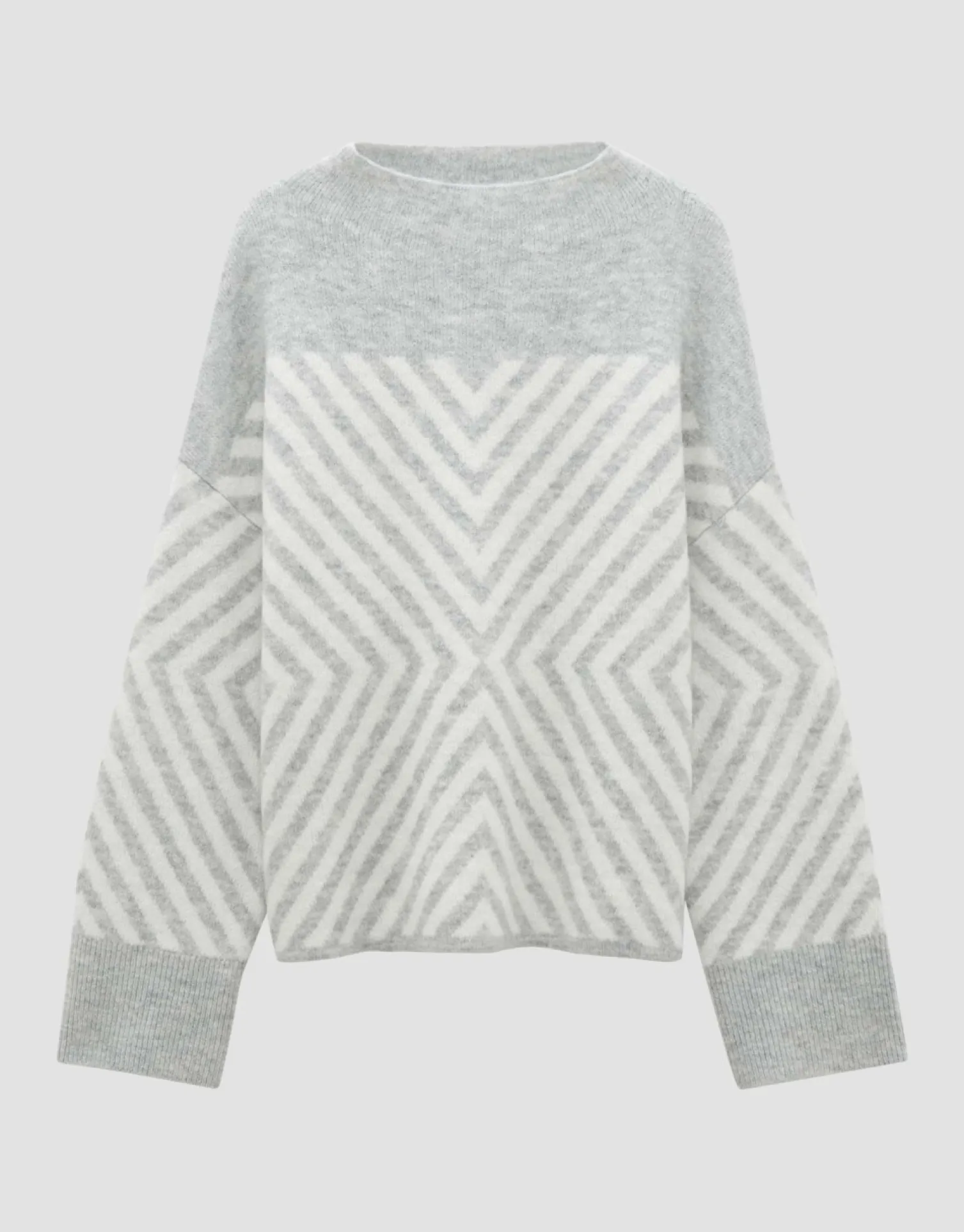 someday Fashion Gebreide Items>Gebreide Trui Traci Hazy Fog Melange