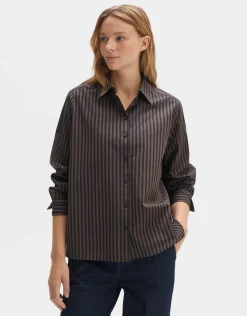 someday Fashion Blouses>Gestreepte Blouse Fanida Coal Blue