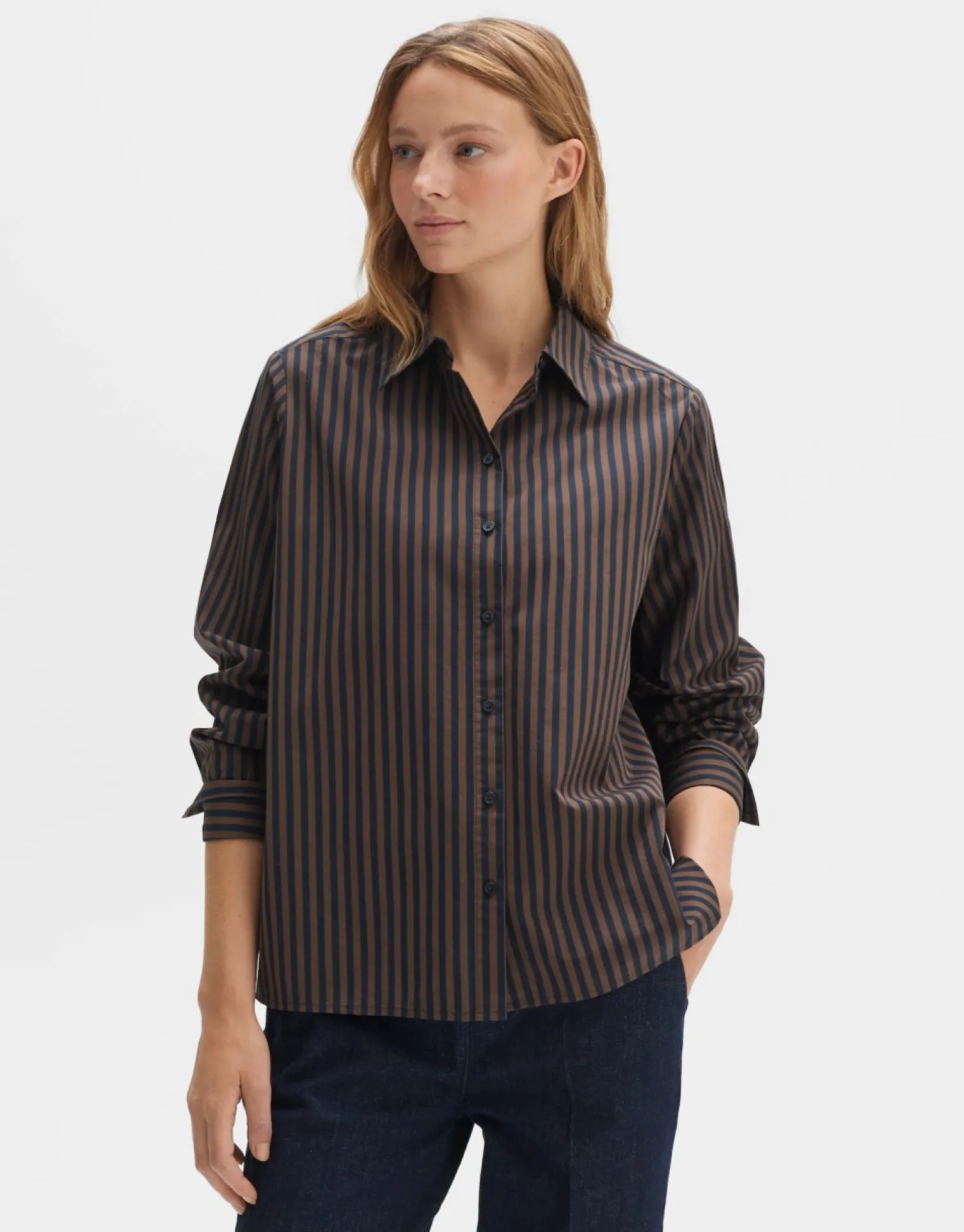 someday Fashion Blouses>Gestreepte Blouse Fanida Coal Blue