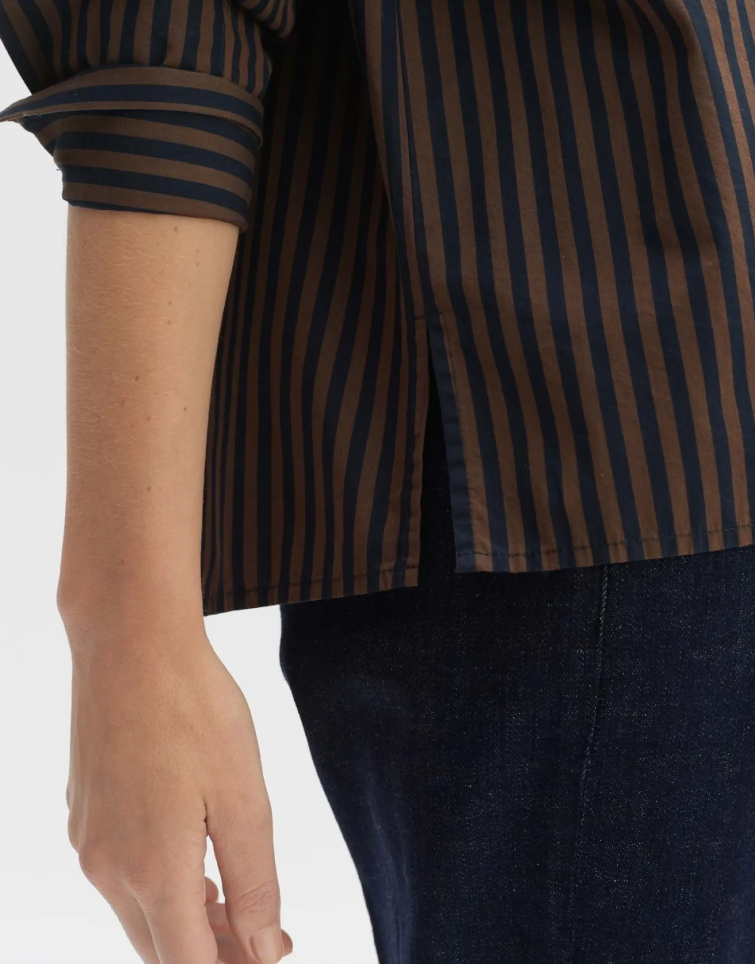 someday Fashion Blouses>Gestreepte Blouse Fanida Coal Blue
