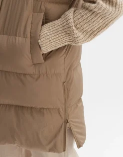 someday Fashion Blazer Vesten>Gewatteerde Bodywarmer Wafina Nutmeg