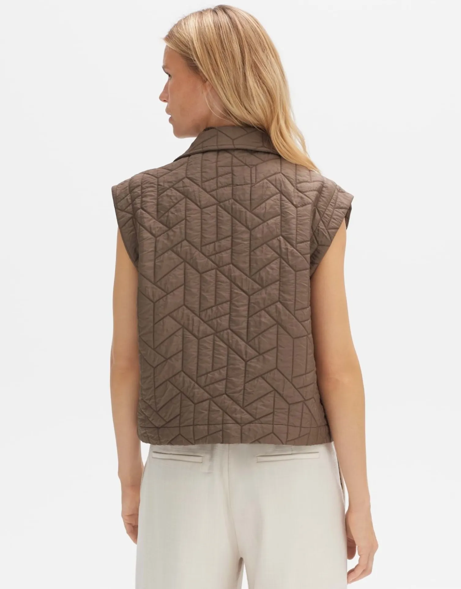 someday Fashion Blazer Vesten>Gewatteerde Bodywarmer Walito Sandalwood