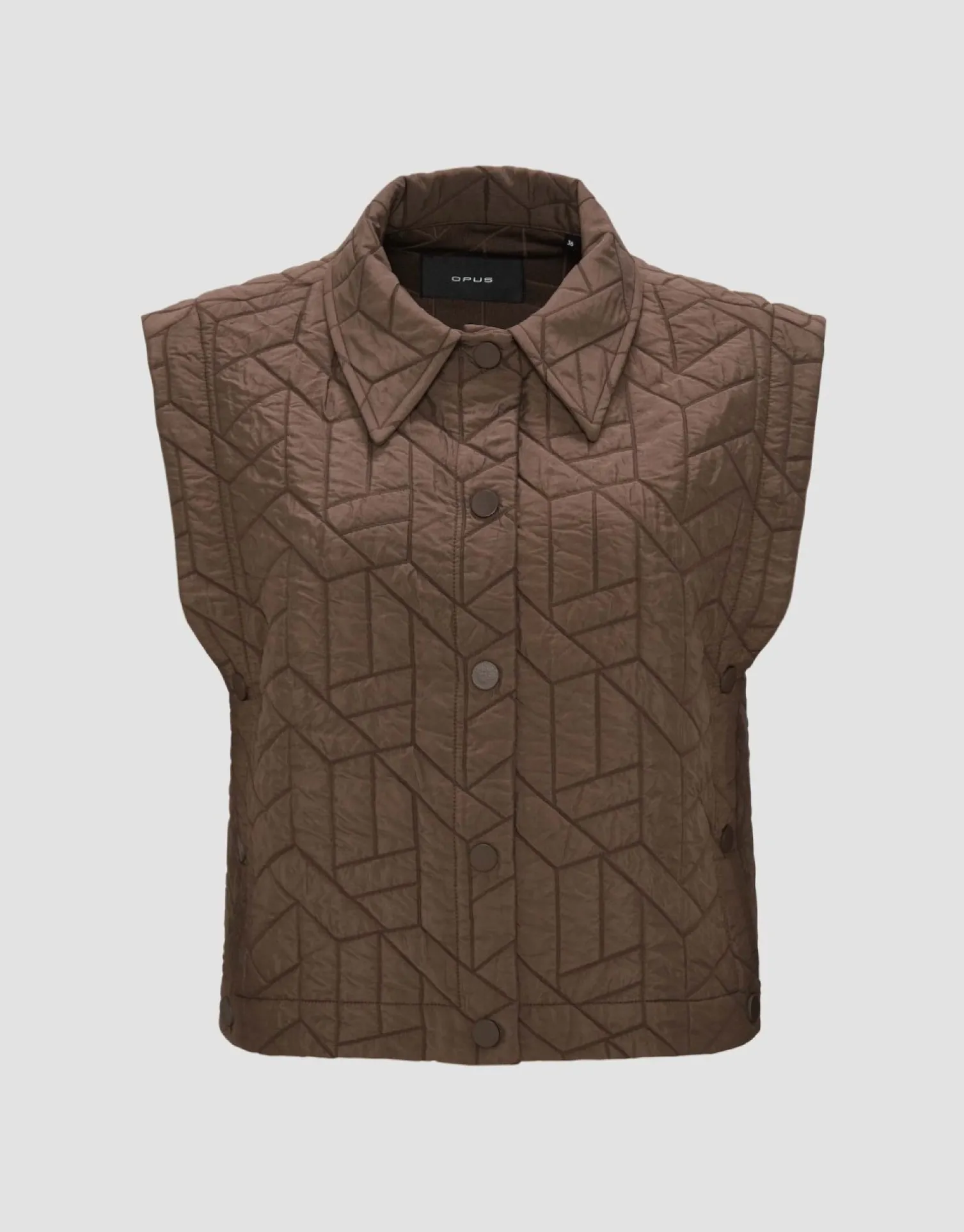 someday Fashion Blazer Vesten>Gewatteerde Bodywarmer Walito Sandalwood