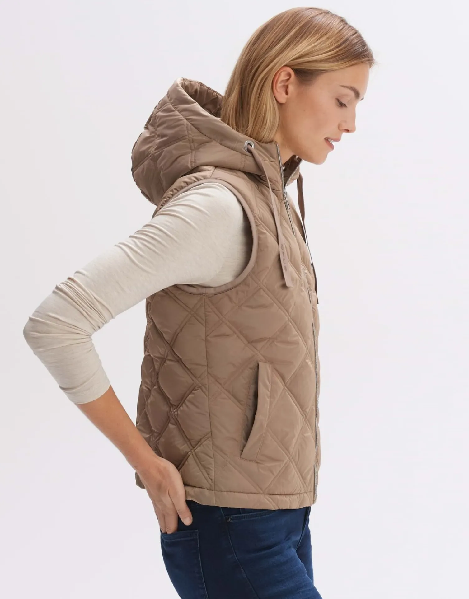 someday Fashion Blazer Vesten>Gewatteerde Bodywarmer Wemo Nutmeg