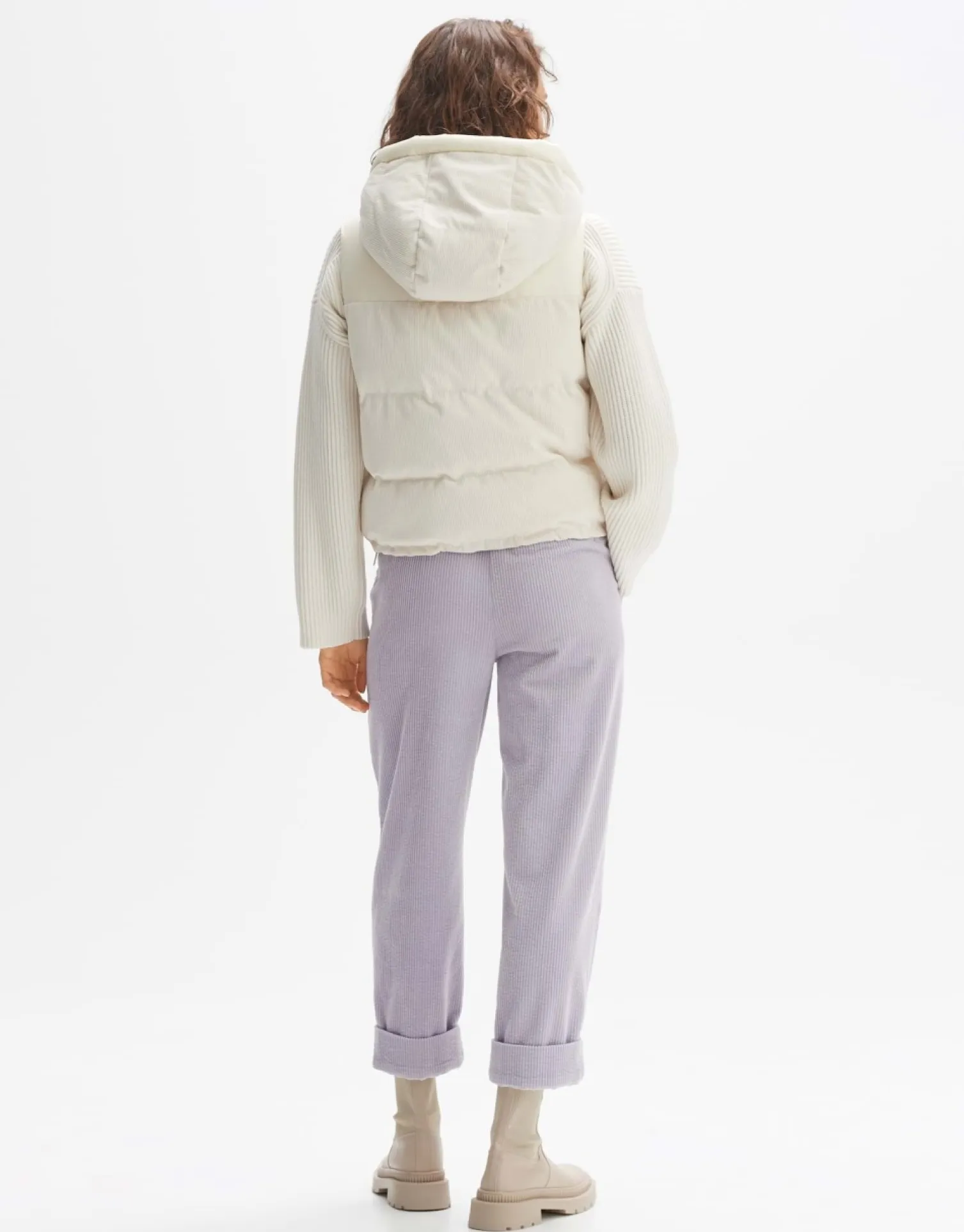 someday Fashion Blazer Vesten>Gewatteerde Bodywarmer Wolma Soft Cream