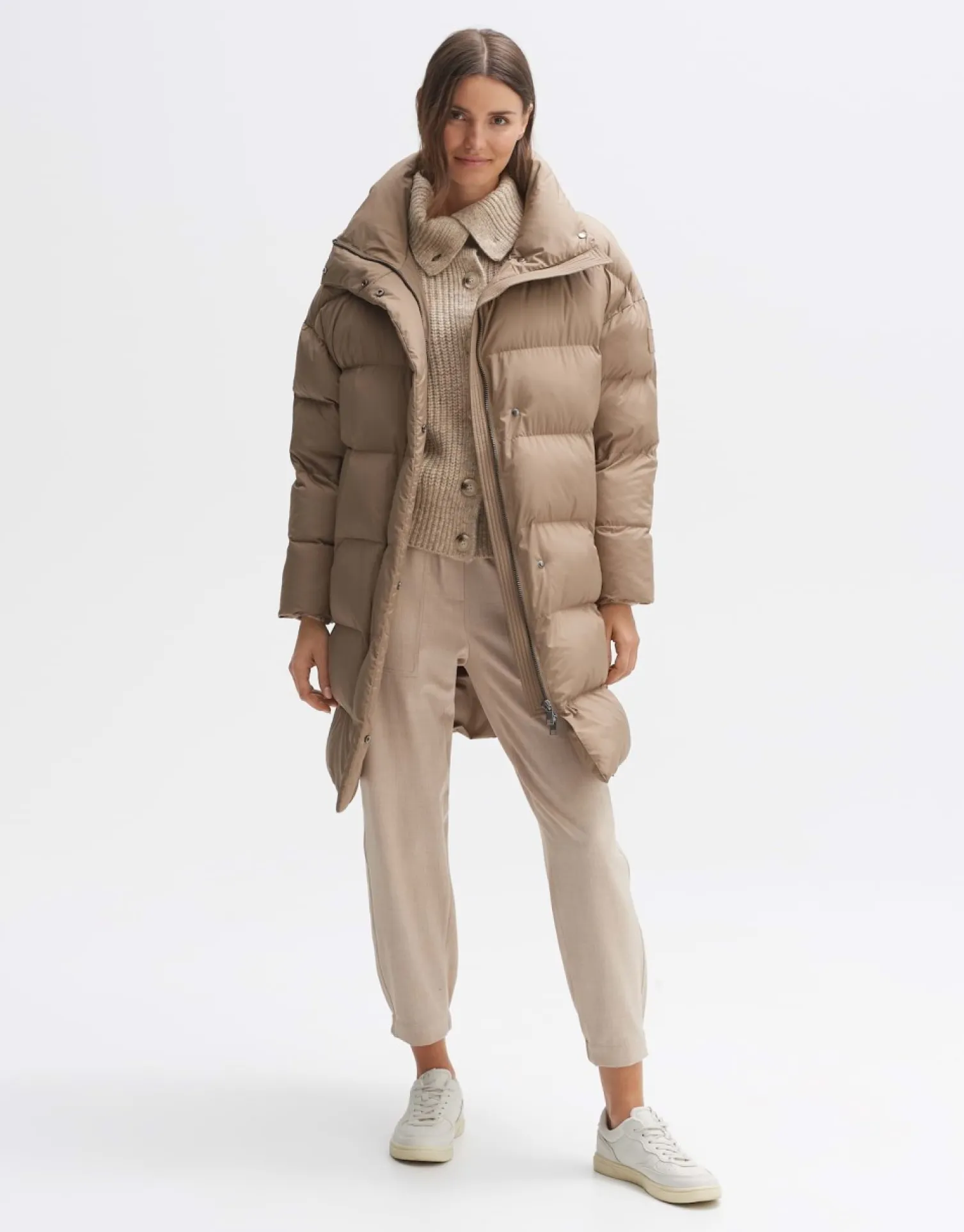 someday Fashion Outdoor>Gewatteerde Mantel Hileni Nutmeg