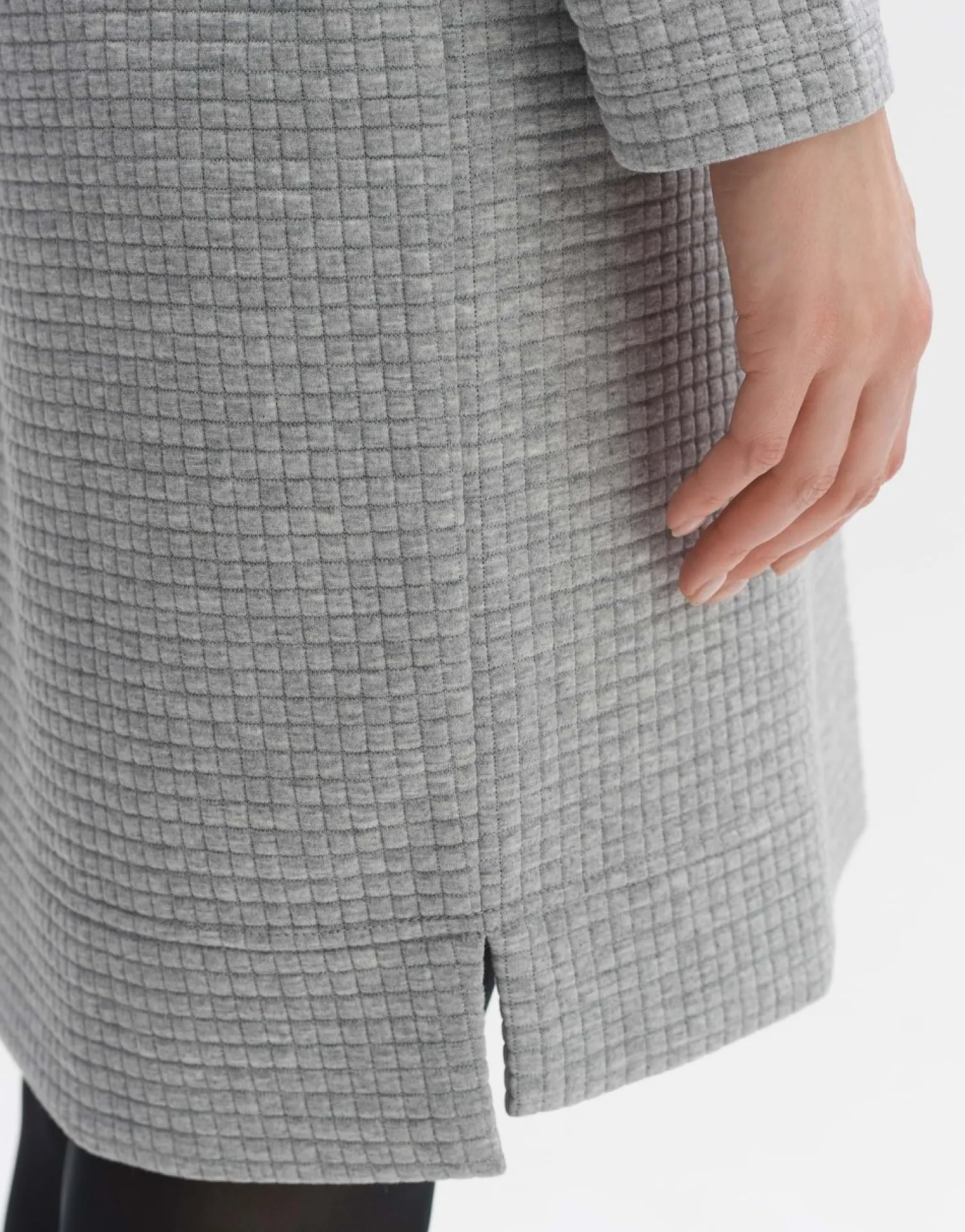 someday Fashion Jurken Rokken>Jurk Wisal Hazy Fog Melange