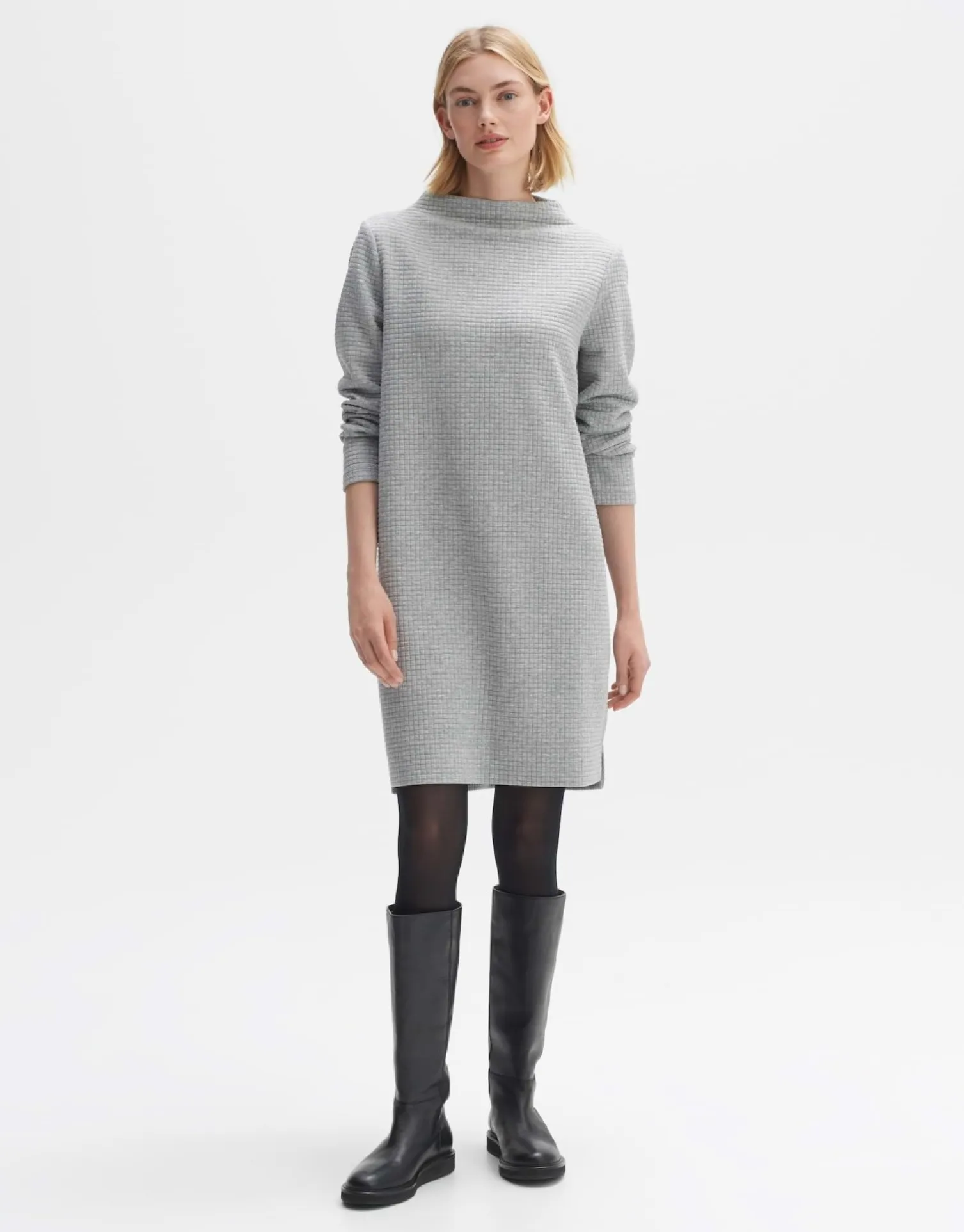 someday Fashion Jurken Rokken>Jurk Wisal Hazy Fog Melange