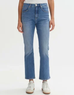 someday Fashion Jeans>Kick Flared Jeans Eboni Sky Blue Washed