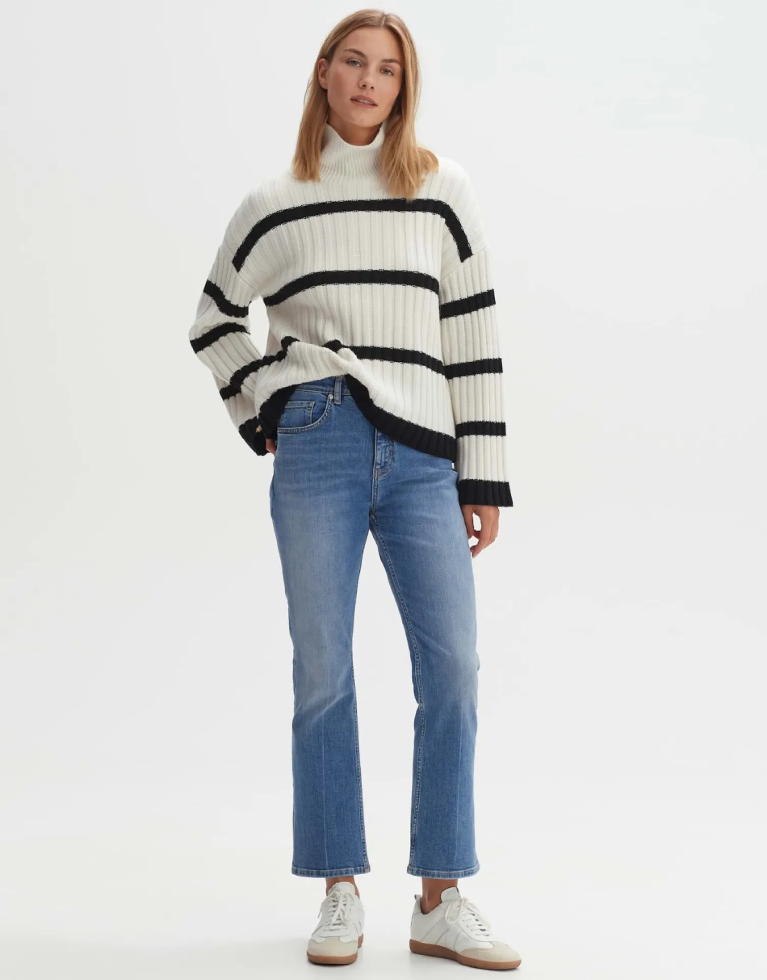 someday Fashion Jeans>Kick Flared Jeans Eboni Sky Blue Washed