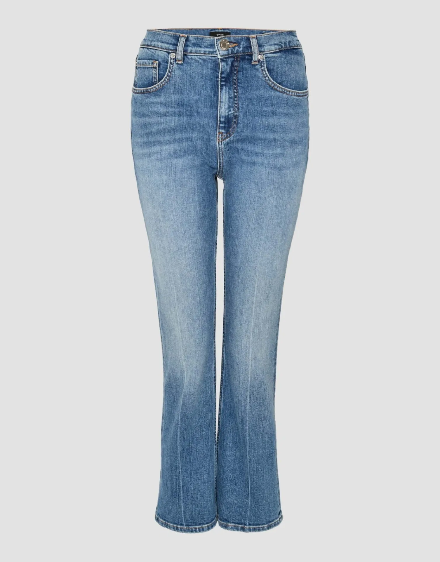 someday Fashion Jeans>Kick Flared Jeans Eboni Sky Blue Washed
