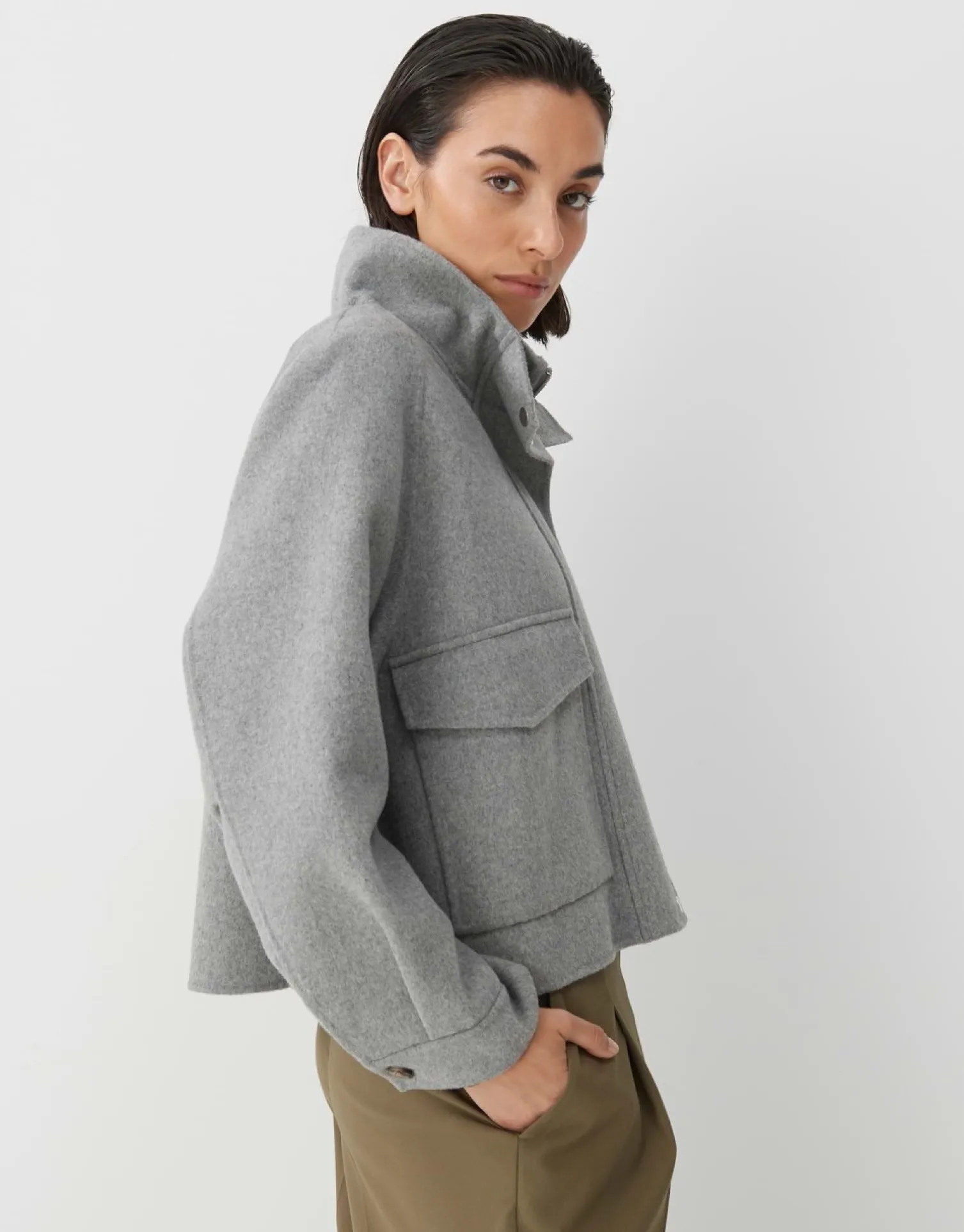 someday Fashion Outdoor>Korte Jas Varah Good Grey