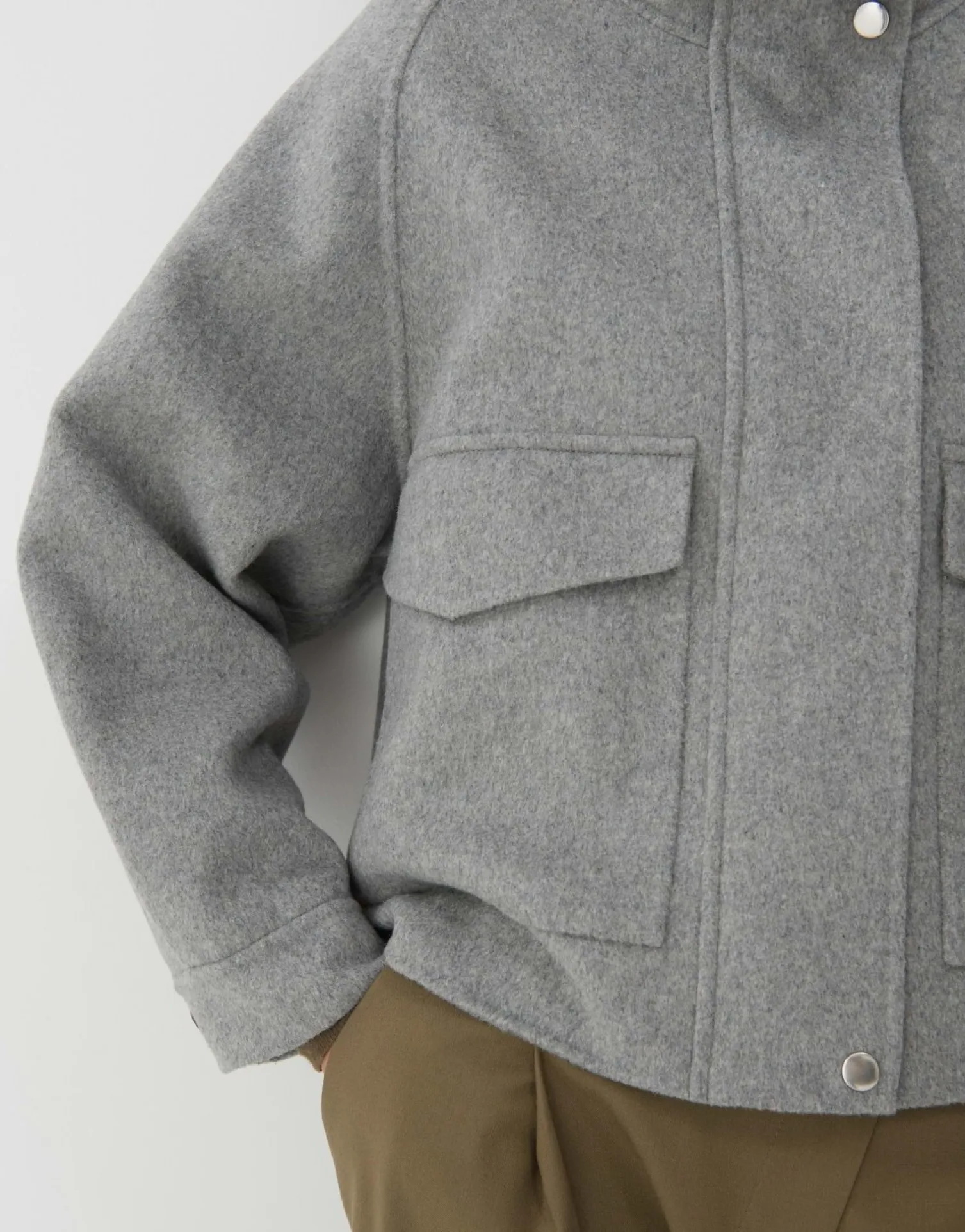 someday Fashion Outdoor>Korte Jas Varah Good Grey