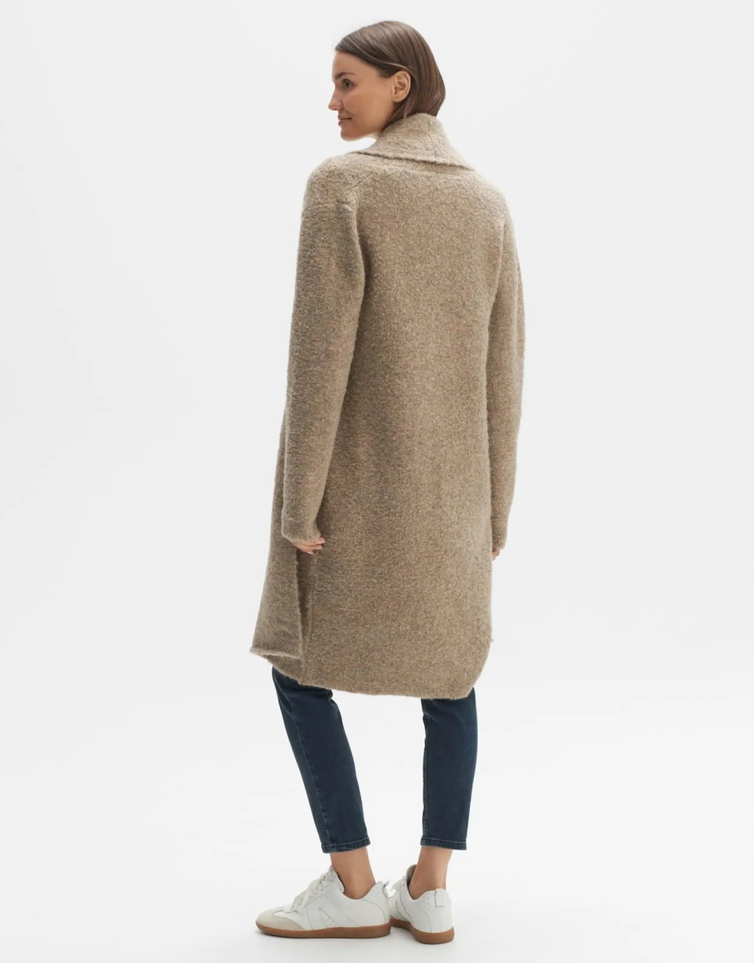 someday Fashion Gebreide Items>Lang Vest Dastina Macadamia