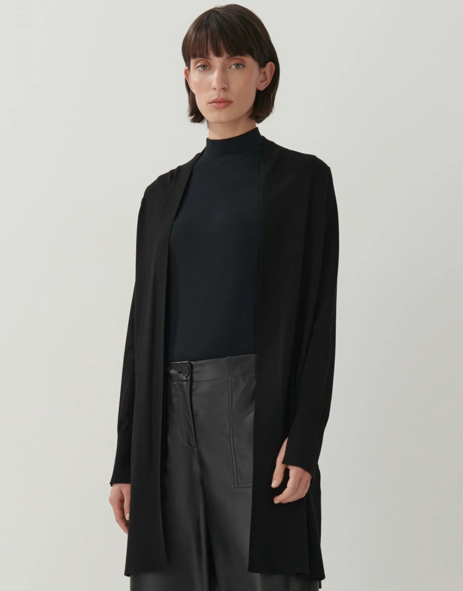 someday Fashion Gebreide Items>Lang Vest Talmara Black
