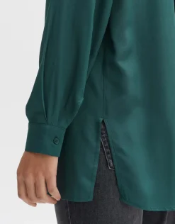 someday Fashion Blouses>Lange Blouse Facura Deep Teal