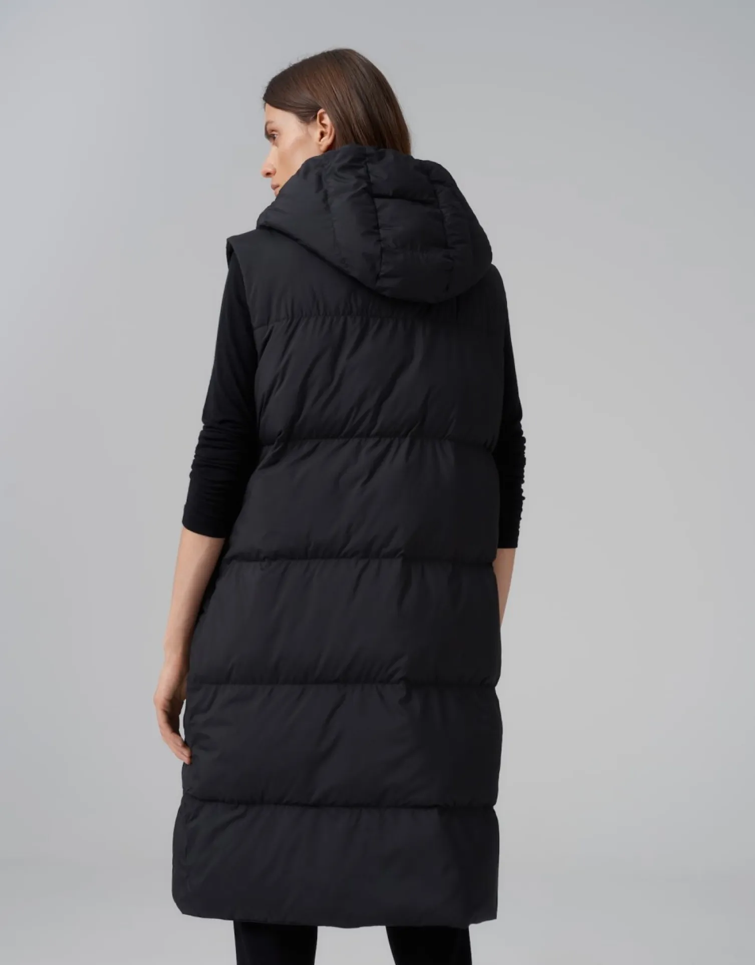 someday Fashion Blazer Vesten>Lange Bodywarmer Vestina Black
