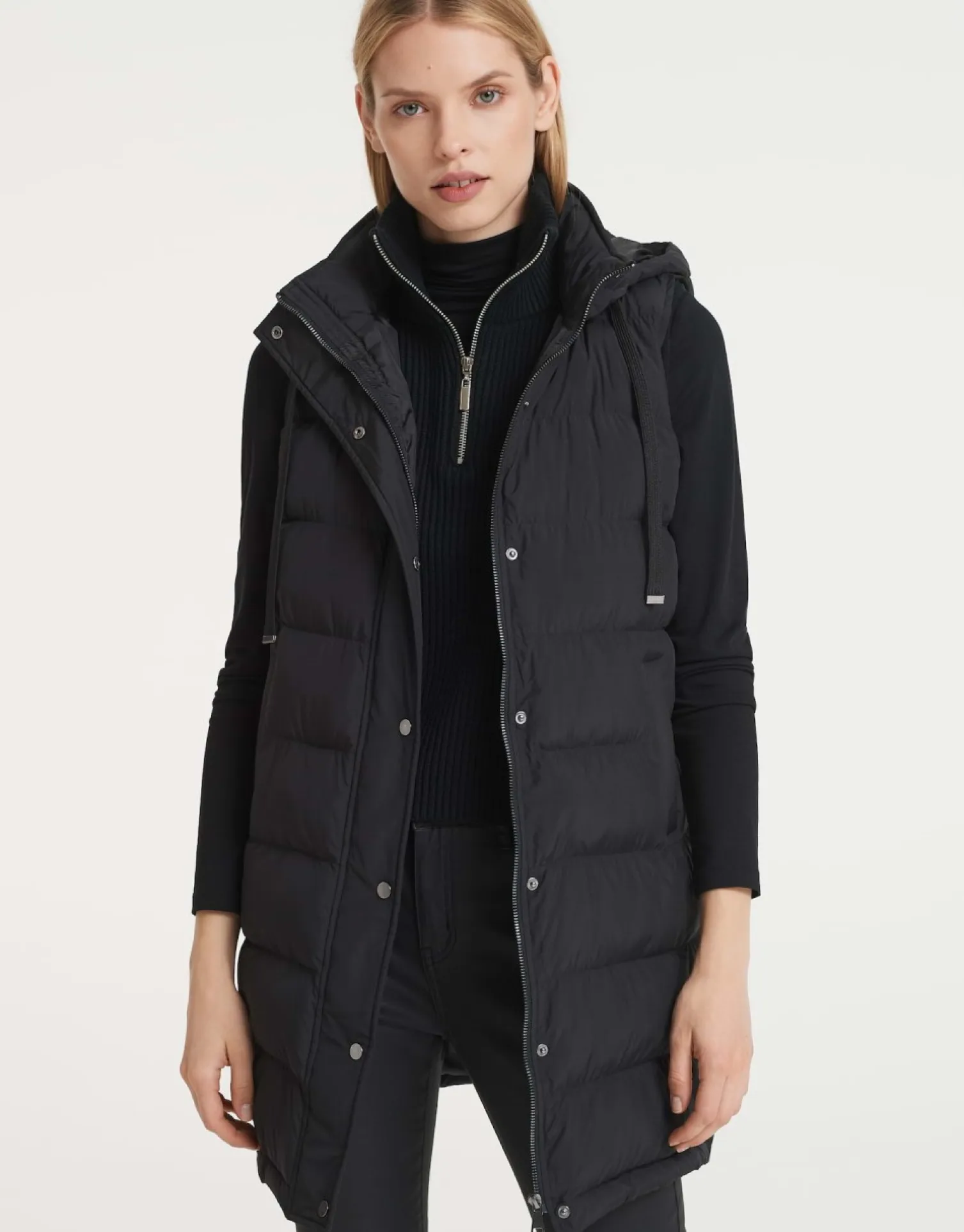 someday Fashion Blazer Vesten>Lange Bodywarmer Wafa Casual Black