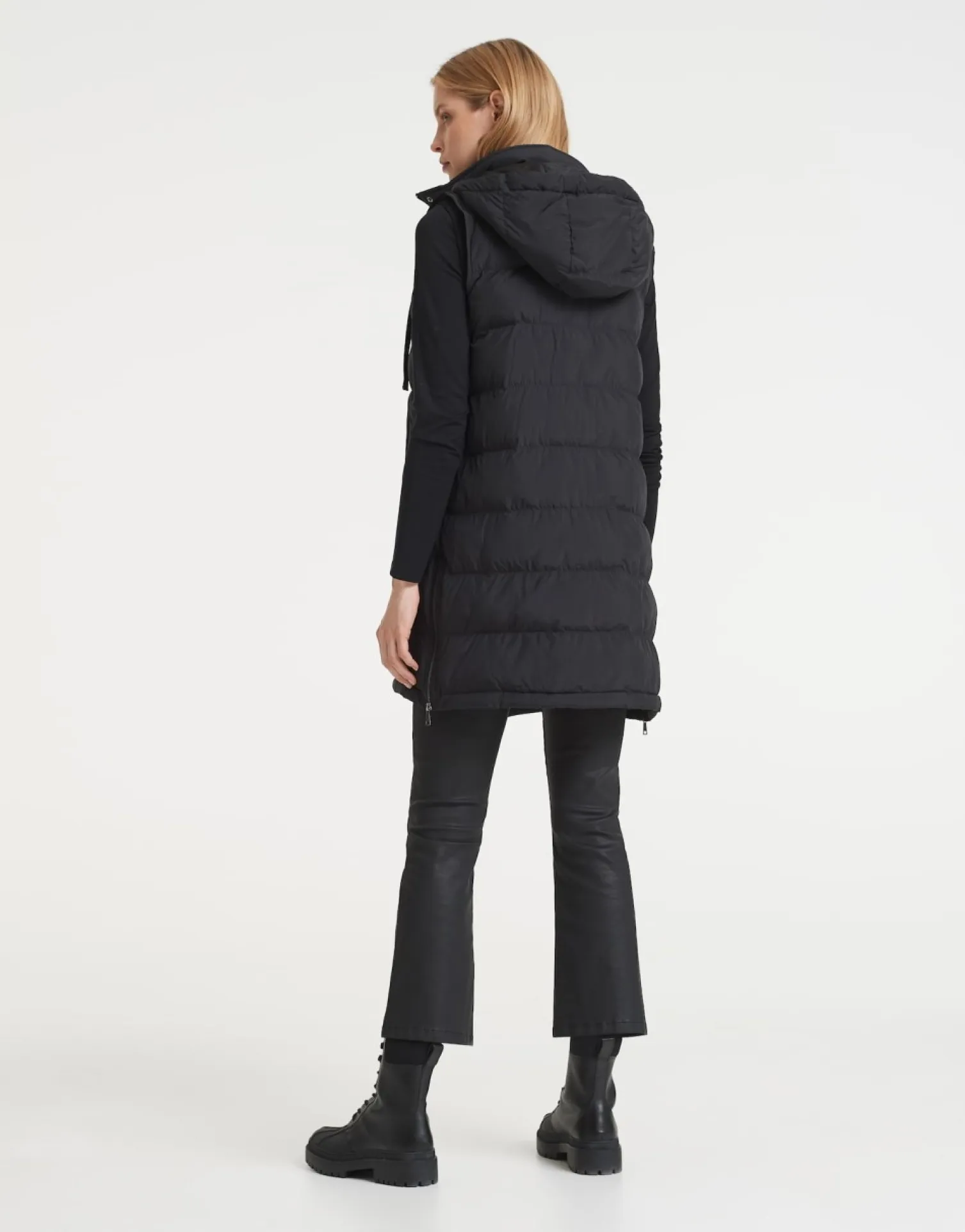 someday Fashion Blazer Vesten>Lange Bodywarmer Wafa Casual Black
