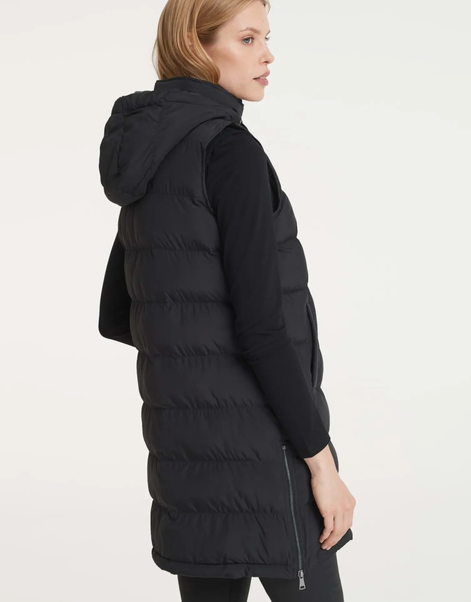 someday Fashion Blazer Vesten>Lange Bodywarmer Wafa Casual Black