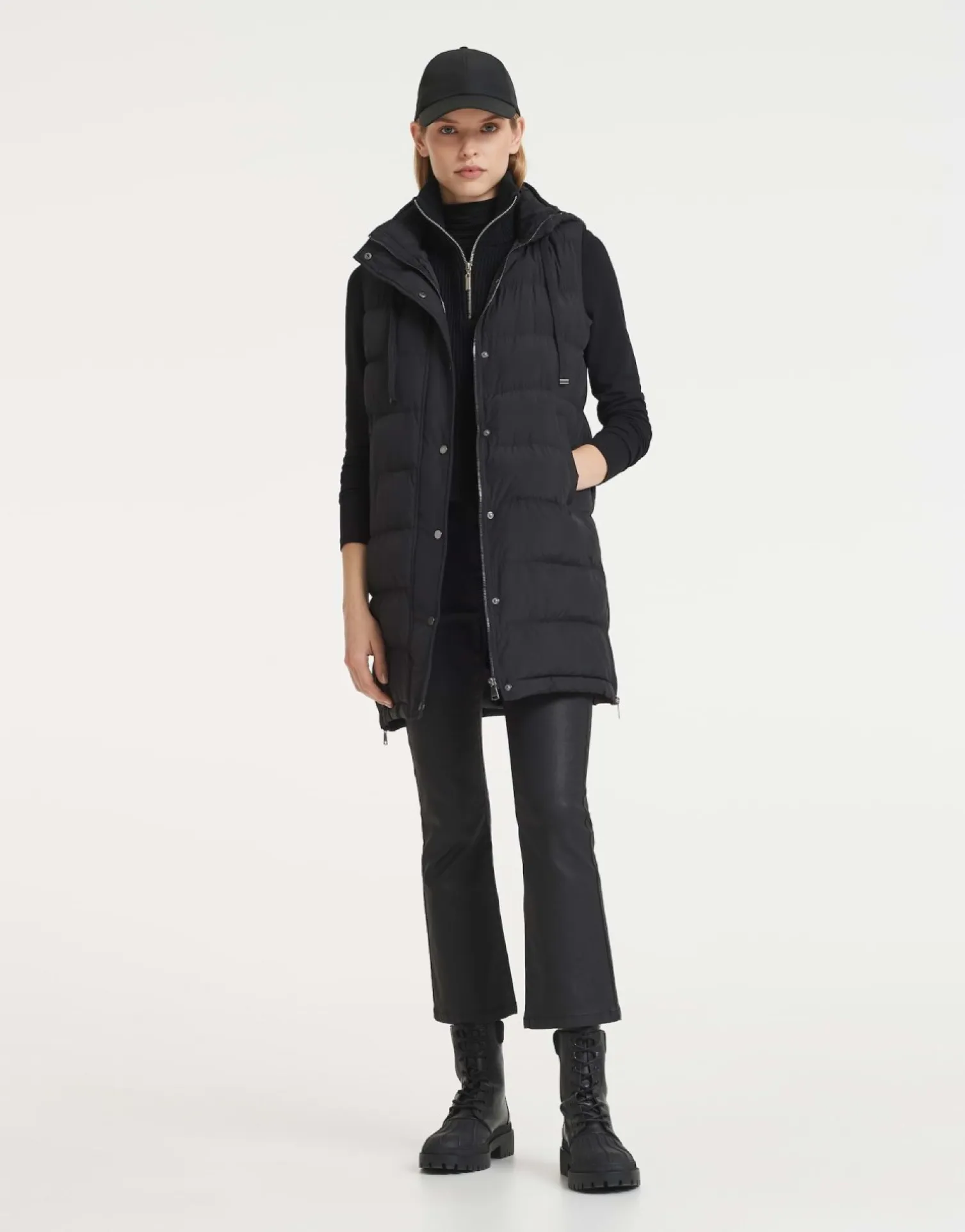 someday Fashion Blazer Vesten>Lange Bodywarmer Wafa Casual Black