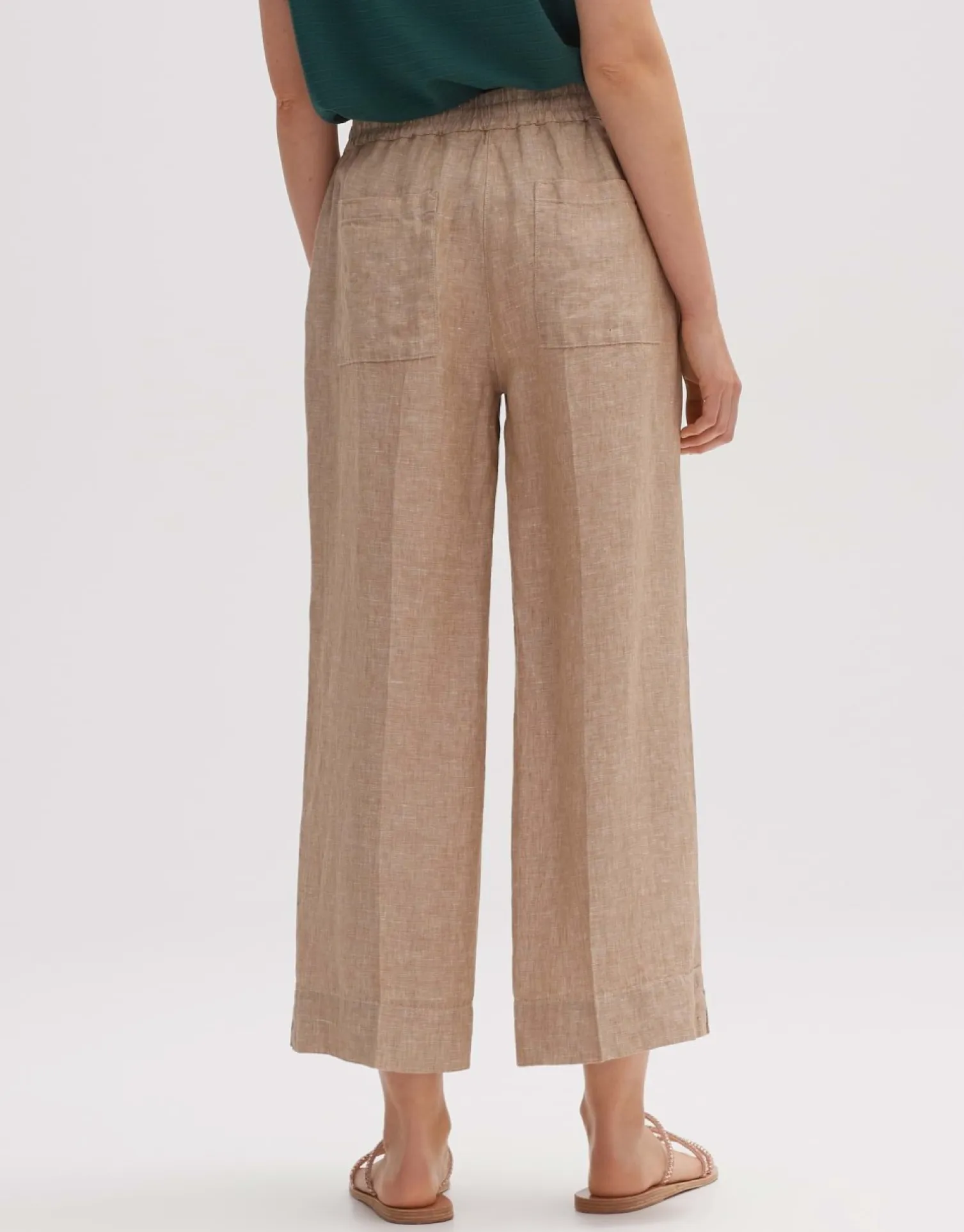 someday Fashion Broeken>Linnen Broek Madeka Natural Glaze
