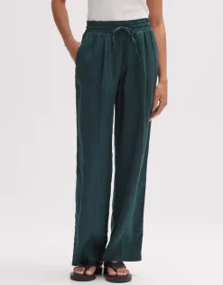 someday Fashion Broeken>Linnen Broek Marou Deep Teal