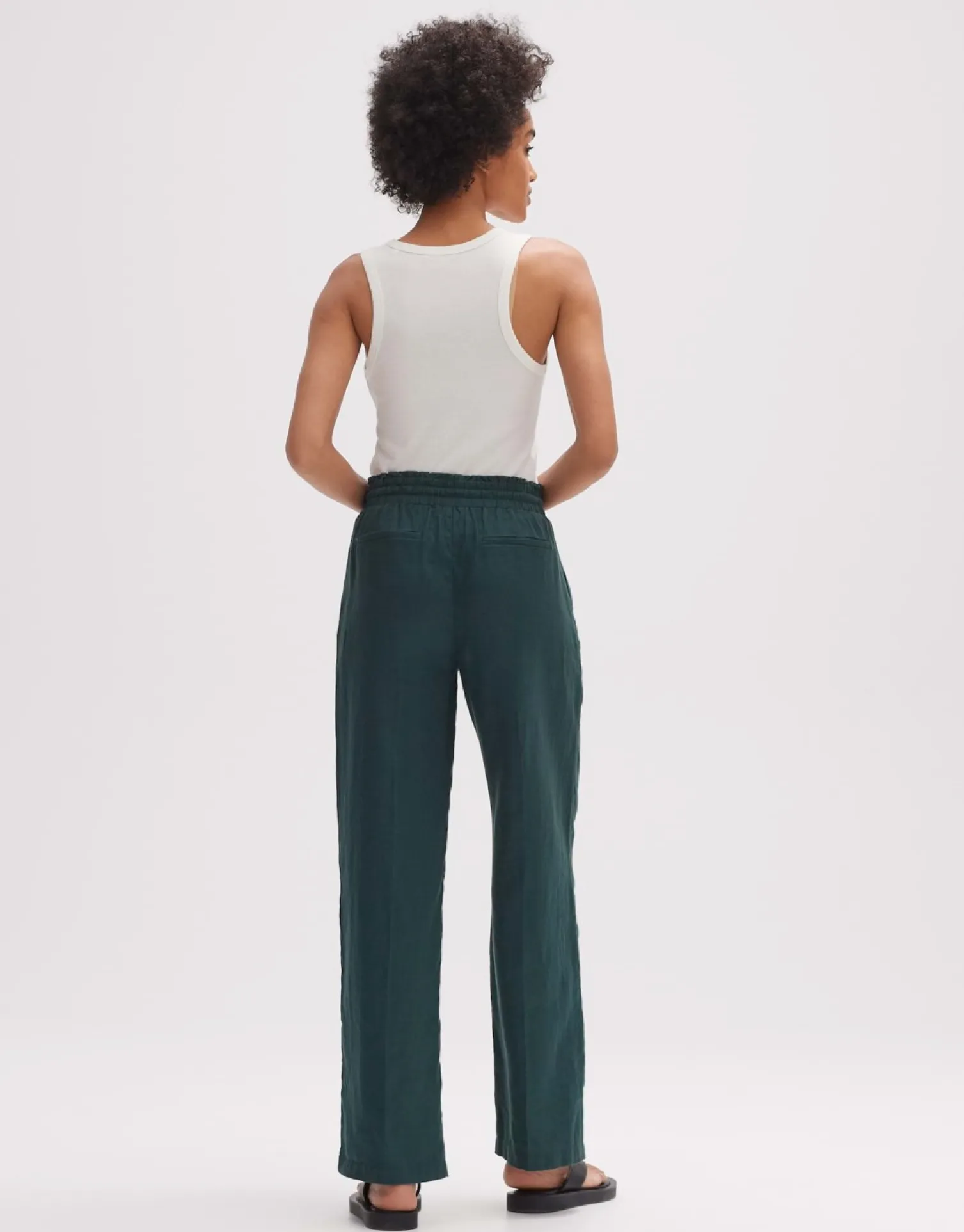 someday Fashion Broeken>Linnen Broek Marou Deep Teal